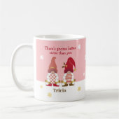 Niedlich gibt es Gnome Better Sister Pink Gold Red Kaffeetasse (Links)