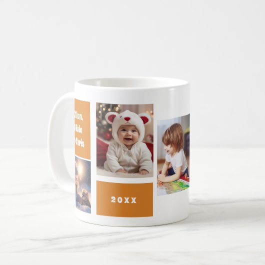 Niedlich Gigi Mama Grandchildren FotoCollage Kaffeetasse (Vorderseite Links)