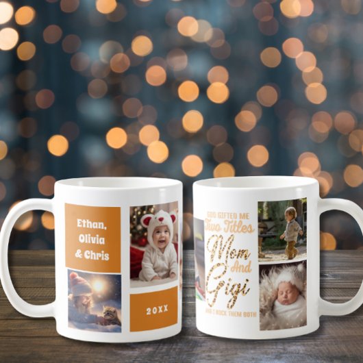 Niedlich Gigi Mama Grandchildren FotoCollage Kaffeetasse