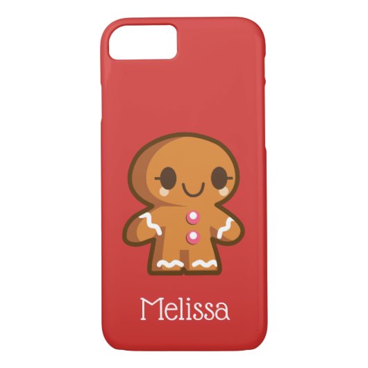 Niedlich Gingberbread Girl mit Eyelashes Case-Mate iPhone Hülle (Rückseite)