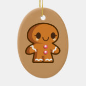 Niedlich Gingberbread Man Keramikornament (Hinten)