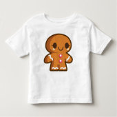 Niedlich Gingberbread Man Kleinkind T-shirt (Vorderseite)