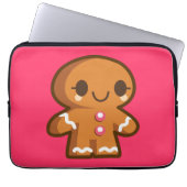 Niedlich Gingberbread Man Laptopschutzhülle (Vorderseite)
