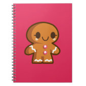Niedlich Gingberbread Man Notizblock (Vorderseite)