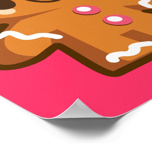 Niedlich Gingberbread Man Poster (Ecke)