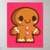 Niedlich Gingberbread Man Poster (Vorne)