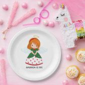 Niedlich Ginger Angel Weihnachtsfeier Pappteller (Party)