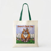 Niedlich Ginger Cat Book Bag Tragetasche (Vorne)