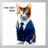 Niedlich Ginger Cat Boss Design Poster (Vorne)