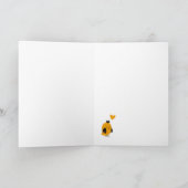 Niedlich Ginger Cat - Kindergeburt Karte (Innenseite)