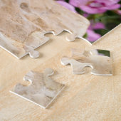 Niedlich Ginger Cat Kitten in Blumengarten _ Puzzle (Seite)