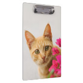 Niedlich Ginger Cat Kitten Watching - Personalisie Klemmbrett (Rechts)