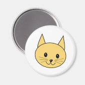 Niedlich Ginger Cat. Magnet (Vorderseite/Rückseite)