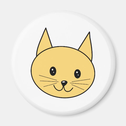 Niedlich Ginger Cat. Magnet (Vorne)