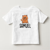 NIEDLICH GINGER CAT-NAME TODDLERS-T - SHIRT (Vorderseite)
