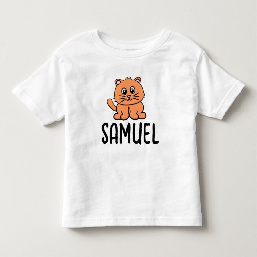 NIEDLICH GINGER CAT-NAME TODDLERS-T - SHIRT (Vorderseite)