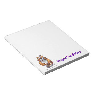 Niedlich Ginger Cat Personalisiert Notepad Notizblock