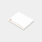 Niedlich Ginger Cat Personalize Notes Post-it Klebezettel (angewinkelt)