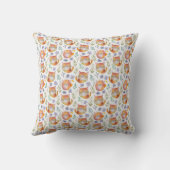 Niedlich Ginger Cat und Blume Motif Kissen (Rückseite)