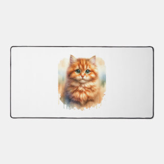 Niedlich Ginger Tabby Cat Classic T - Shirt Schreibtischunterlage