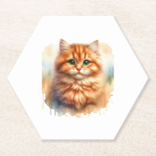 Niedlich Ginger Tabby Cat Classic T - Shirt Untersetzer