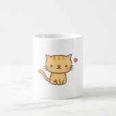 Niedlich Ginger Tabby Cat Doodle Kaffeetasse (Mittel)