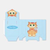 Niedlich Ginger Tabby Kitty Cat Vielen Dank Geschenkschachtel (Ungefaltet)