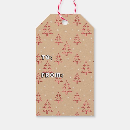 Niedlich Gingerbread Boy Cartoon Holiday Cookie Geschenkanhänger (Rückseite)