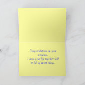 Niedlich Gingerbread Couple Wedding Karte (Innenseite)