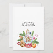 Niedlich Gingerbread Express Kleines Party Einladung (Rückseite)