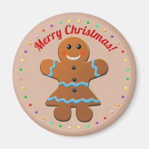 Niedlich Gingerbread-Frau Magnet