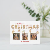 Niedlich Gingerbread Frohe Weihnachten Multiphoto (Stehend Vorderseite)