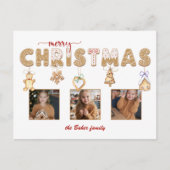 Niedlich Gingerbread Frohe Weihnachten Multiphoto (Vorderseite)