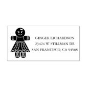 Niedlich Gingerbread Girl Gummistempel (Prägung)