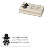 Niedlich Gingerbread Girl Gummistempel (Stempel)