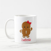 Niedlich Gingerbread Girl Personalisierte Weihnach Kaffeetasse (Links)