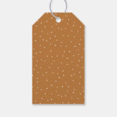 Niedlich Gingerbread Man Babydusche Danke Geschenkanhänger (Rückseite)