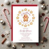 Niedlich Gingerbread Man Christmas Cookie Exchange Einladung