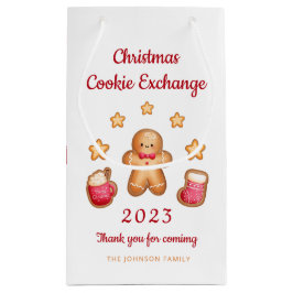 Niedlich Gingerbread Man Christmas Cookie Exchange Kleine Geschenktüte