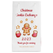 Niedlich Gingerbread Man Christmas Cookie Exchange Kleine Geschenktüte (Vorderseite)