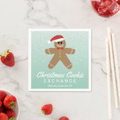 Niedlich Gingerbread Man Christmas Cookie Exchange Serviette (Beispiel)