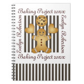Niedlich Gingerbread Man Cookie Notizblock (Vorderseite)