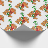 Niedlich Gingerbread Man Geschenkpapier (Ecke)