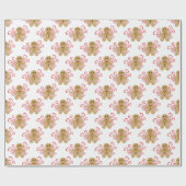 Niedlich Gingerbread Man & Peppermint Weihnachten Geschenkpapier (Flach)