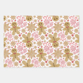 Niedlich Gingerbread Man & Peppermint Weihnachten Geschenkpapier Set (Vorderseite 3)