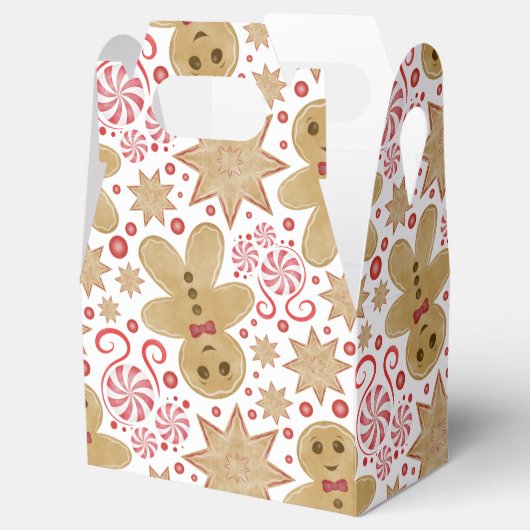Niedlich Gingerbread Man & Peppermint Weihnachten Geschenkschachtel (Geöffnet)