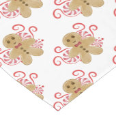 Niedlich Gingerbread Man & Peppermint Weihnachten Kurzer Tischläufer (Ecke)