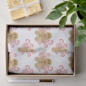 Niedlich Gingerbread Man & Peppermint Weihnachten Seidenpapier (Geschenk)