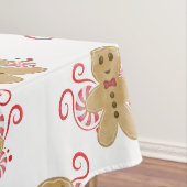 Niedlich Gingerbread Man & Peppermint Weihnachten Tischdecke (Beispiel)