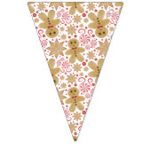 Niedlich Gingerbread Man & Peppermint Weihnachten Wimpelkette (Dritte Fahne)